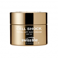 Kem dưỡng ban ngày chống lão hóa và nâng cơ hoàn hảo Swissline cell shock total lift day cream 20 spf - 50 ml